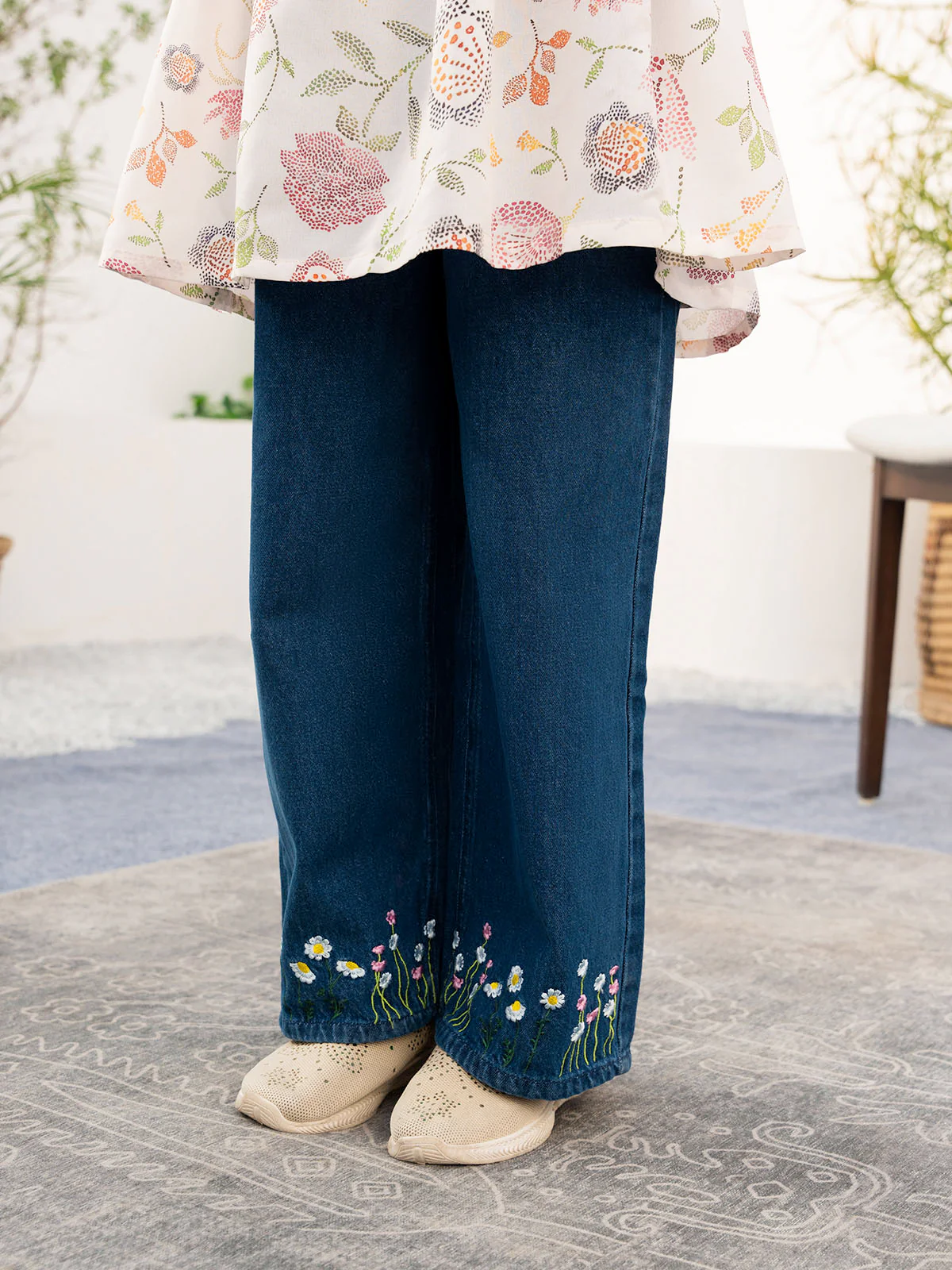 "MARCIA" Wide Leg Denim Jeans