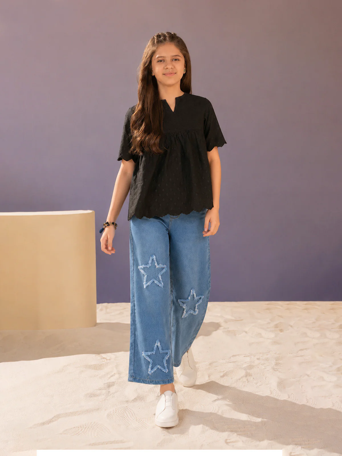 "MARCIA" Wide Leg Denim Jeans - Image 3