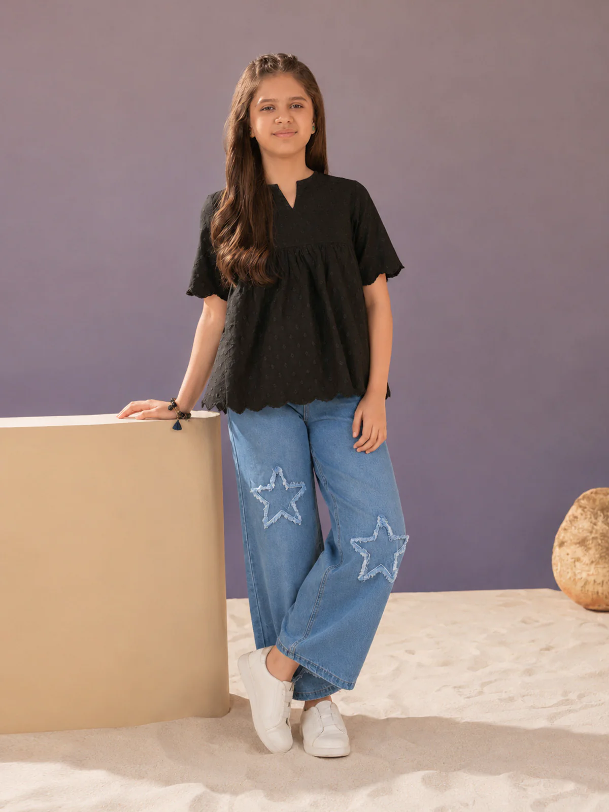 "MARCIA" Wide Leg Denim Jeans - Image 4