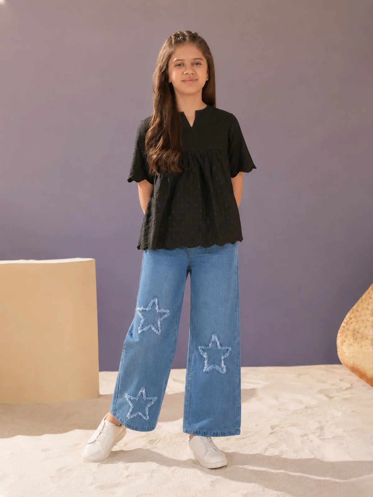 "MARCIA" Wide Leg Denim Jeans - Image 5