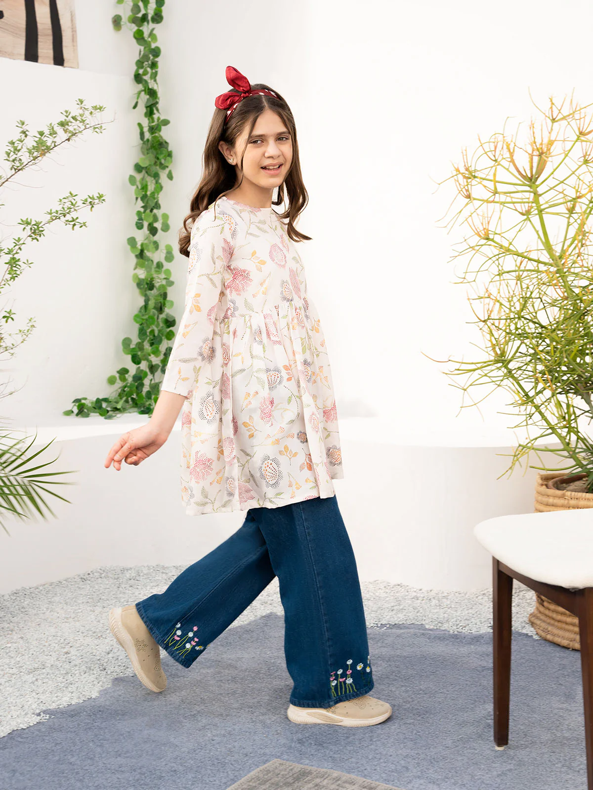 "MARCIA" Wide Leg Denim Jeans - Image 3