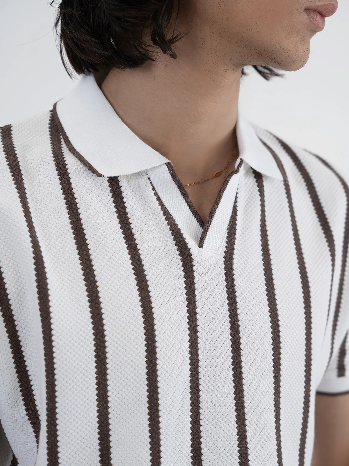 "MATEO" Regular Fit Jacquard Polo Shirt - Image 5