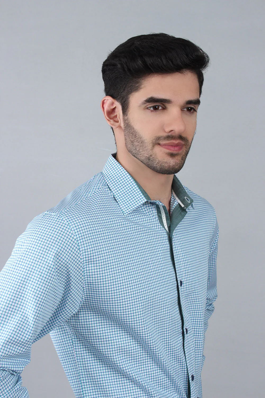 Men's "MIA"Regular Fit Pinpoint Stripe Casual Shirt - Image 4