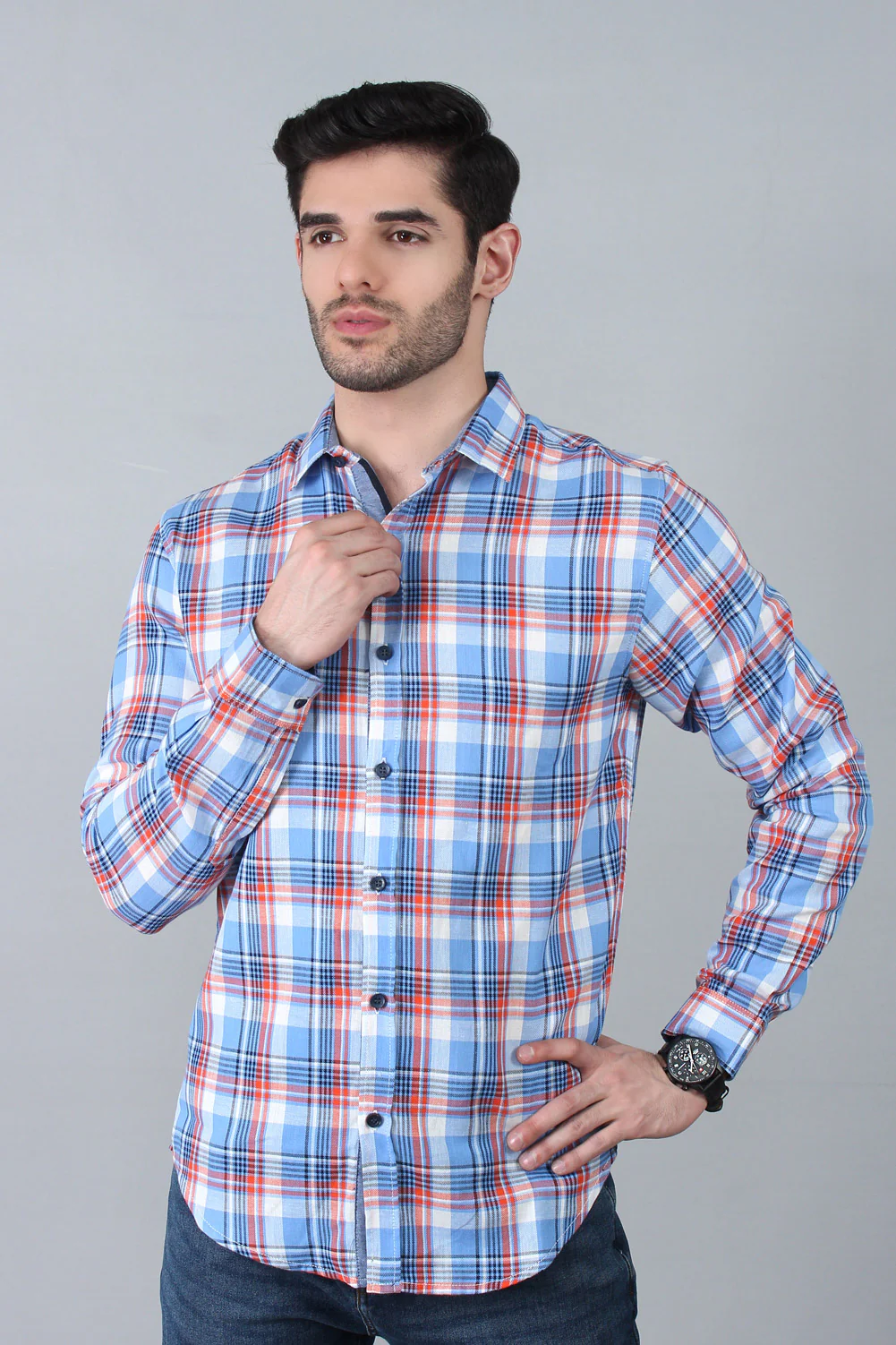 Men's "RHEA" Stay Tucked Crew Casual Shirt