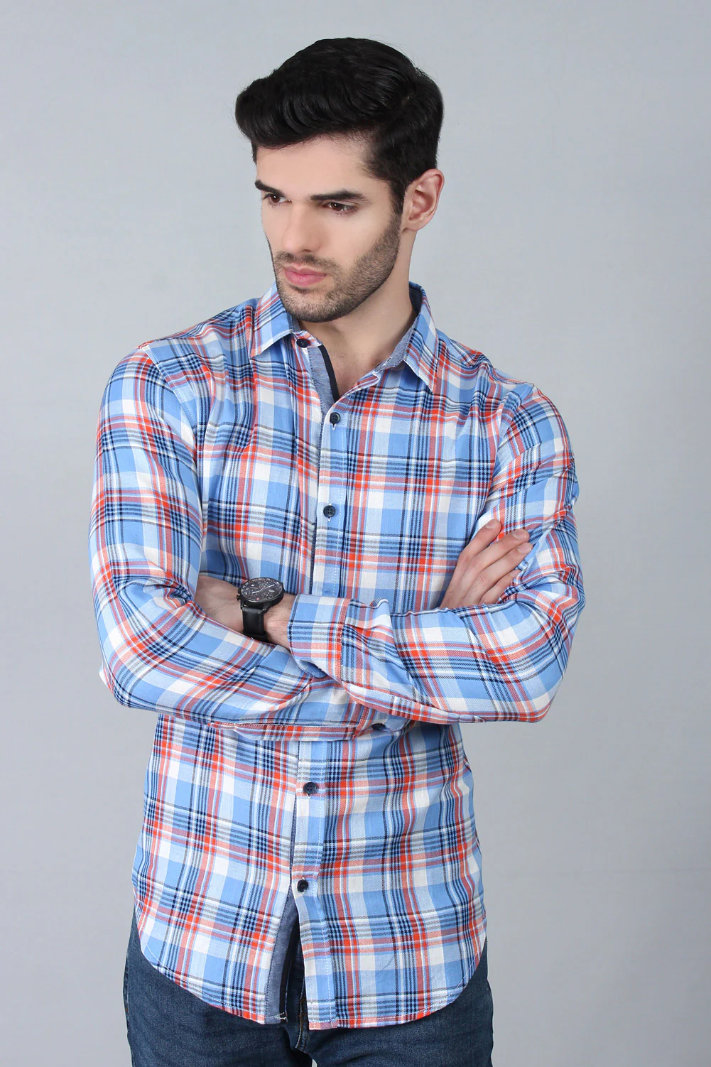 Men's "RHEA" Stay Tucked Crew Casual Shirt - Image 3
