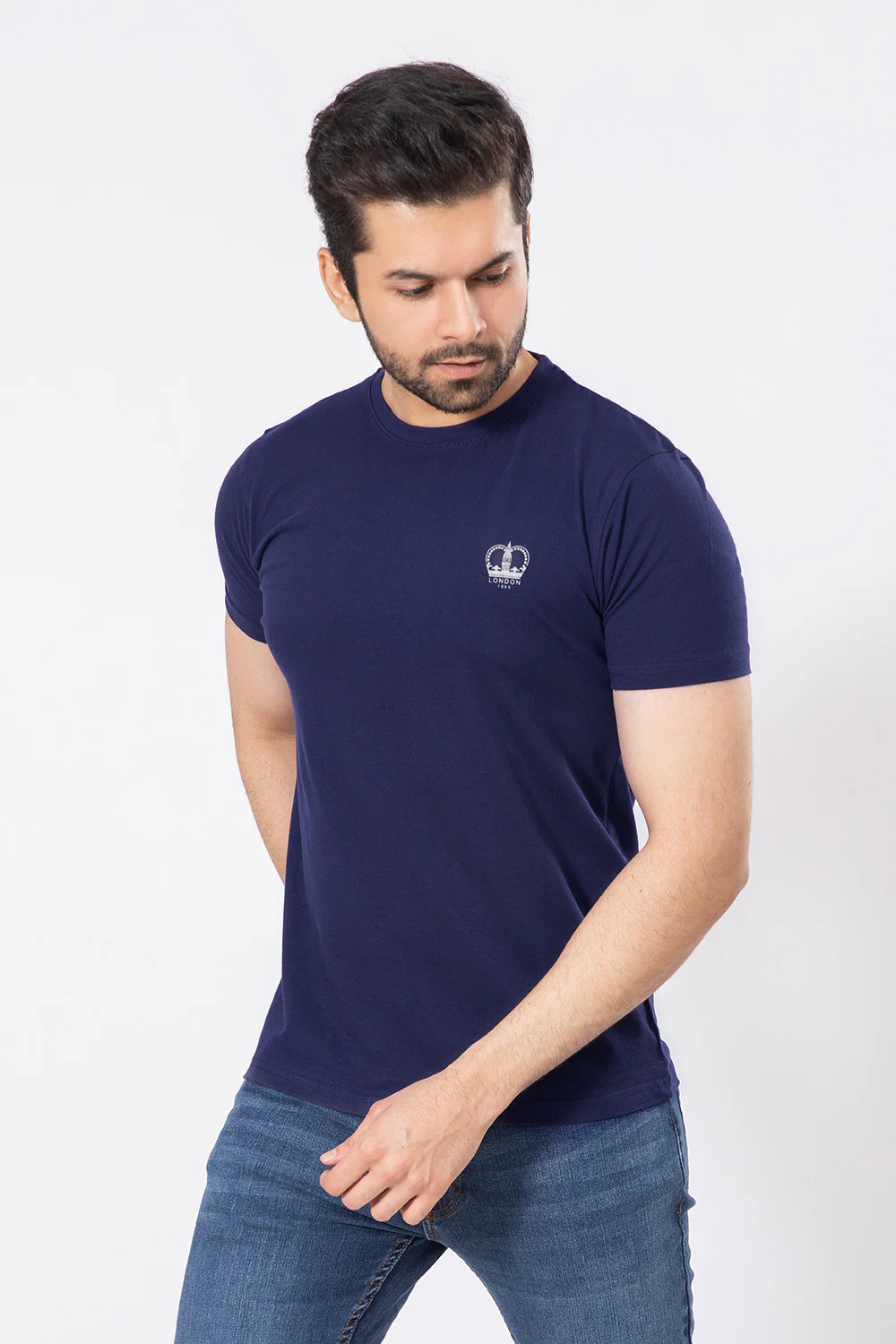 "LIAM" Cotton Casual Crew Neck T Shirt - Image 2