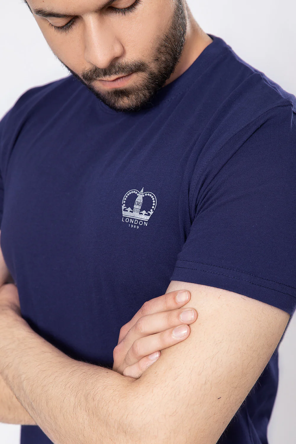"LIAM" Cotton Casual Crew Neck T Shirt - Image 3