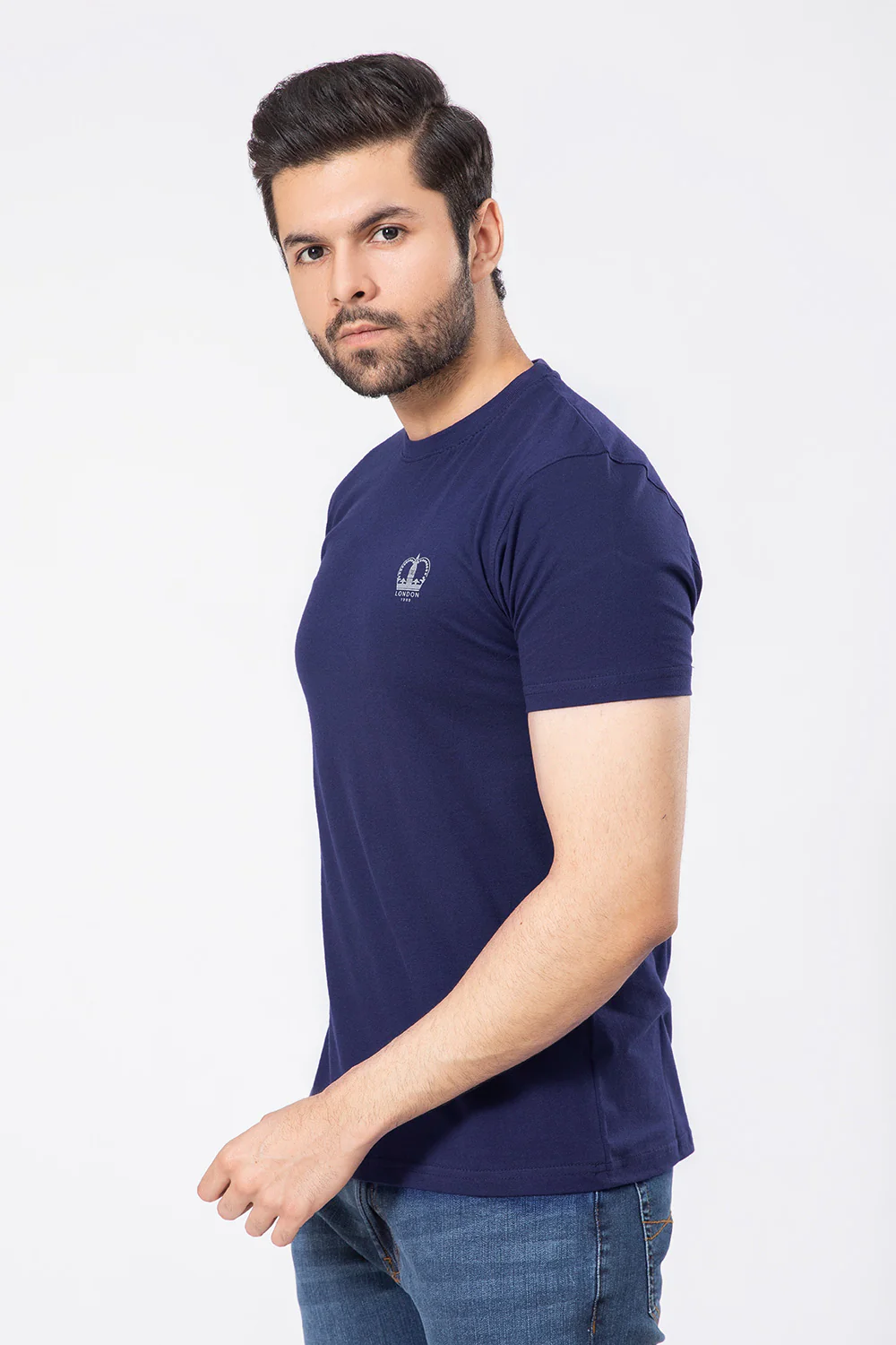 "LIAM" Cotton Casual Crew Neck T Shirt - Image 4