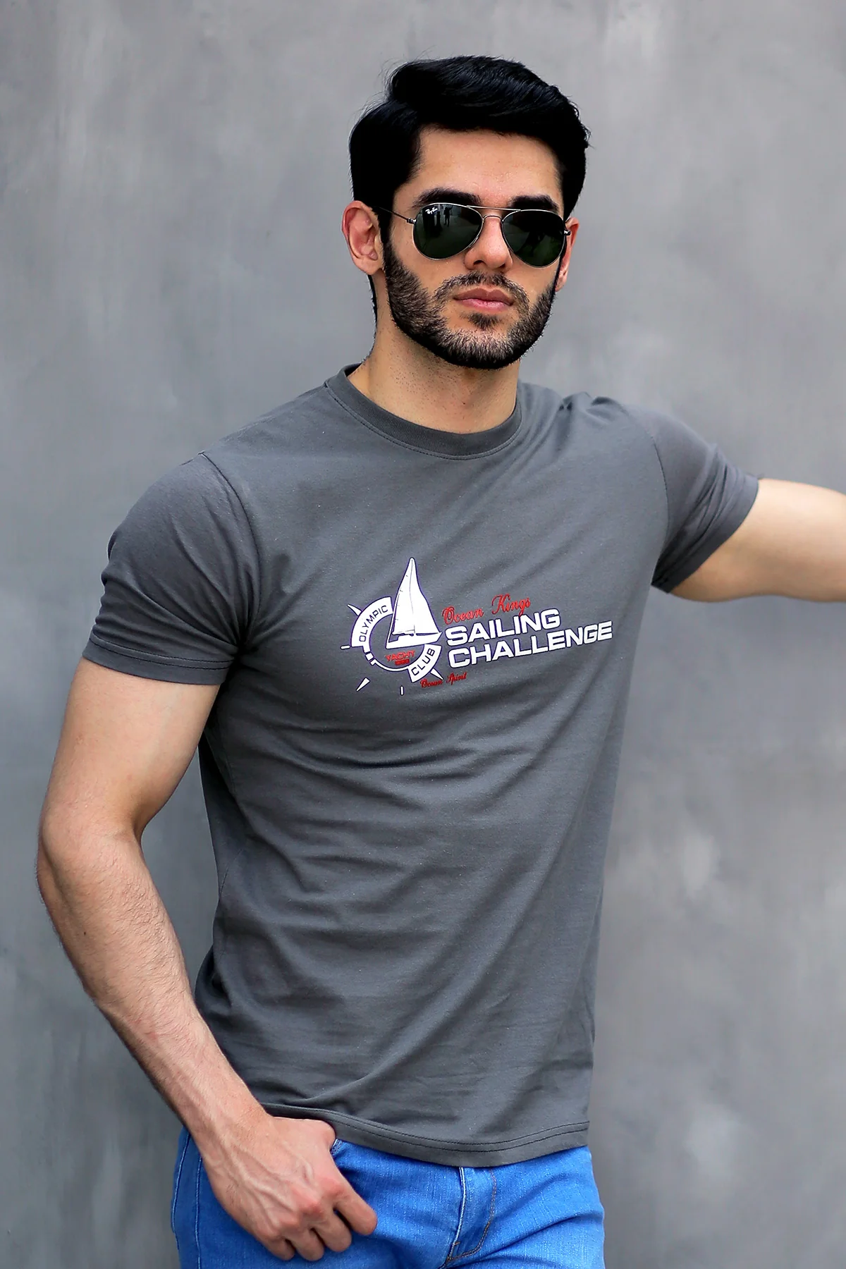 Mens "SELDA" Graphic Casual T Shirt - Image 3