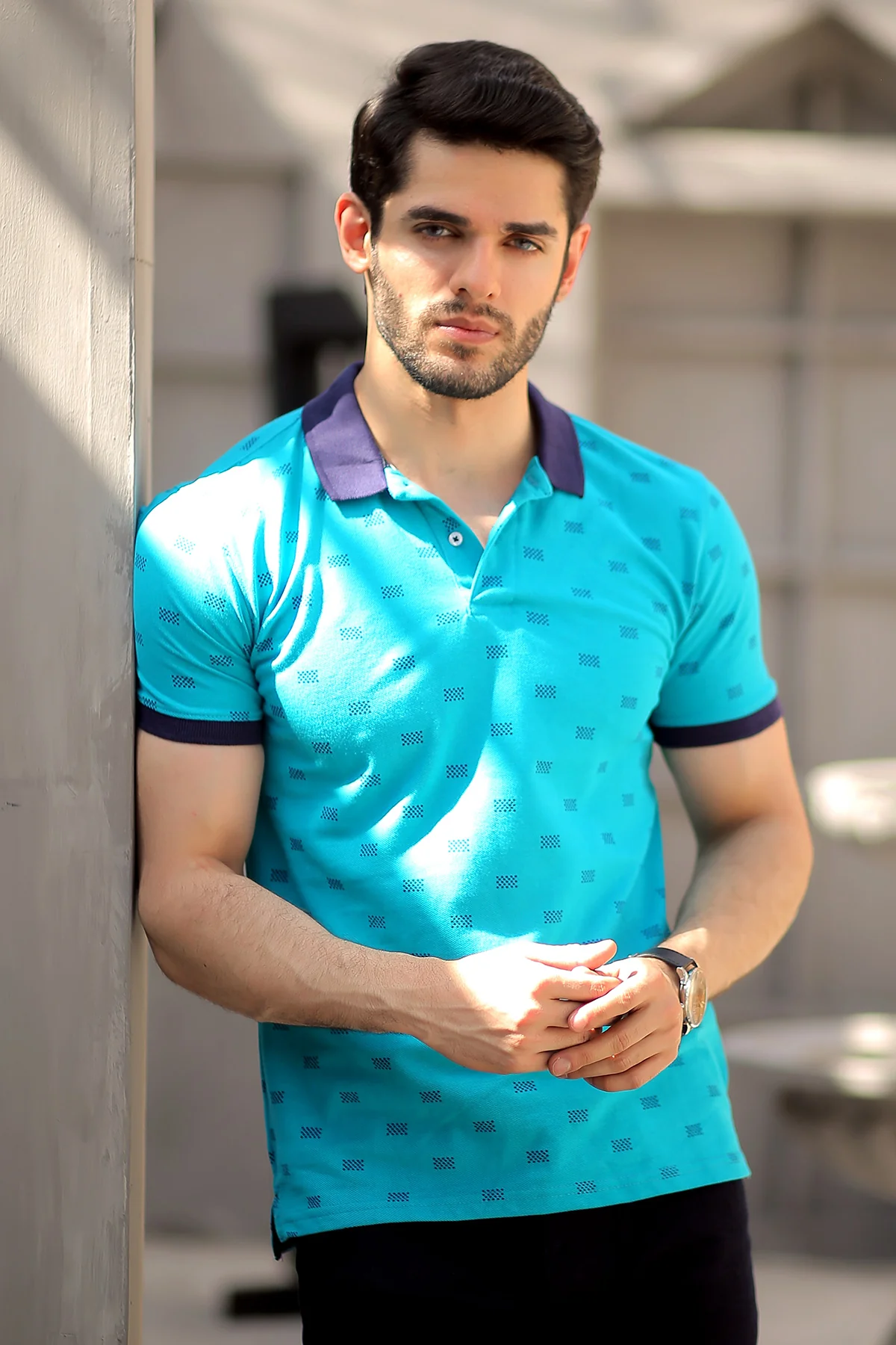 Mens "VESILE" Trendy Cotton Polo T Shirt