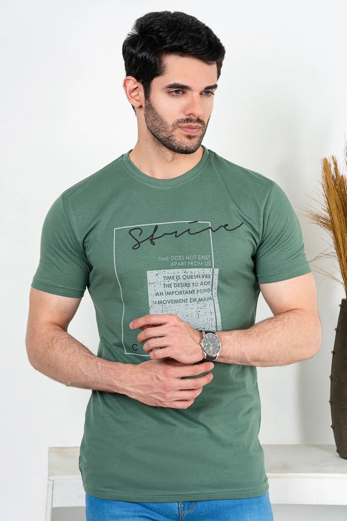 Mens "ZEHRA" Migxy Graphic Casual T Shirt - Image 2