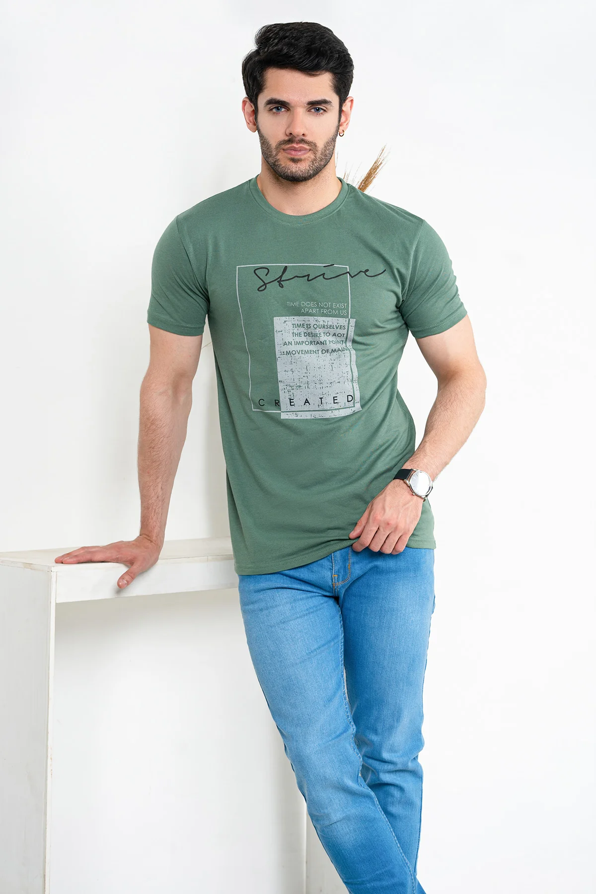 Mens "ZEHRA" Migxy Graphic Casual T Shirt - Image 5