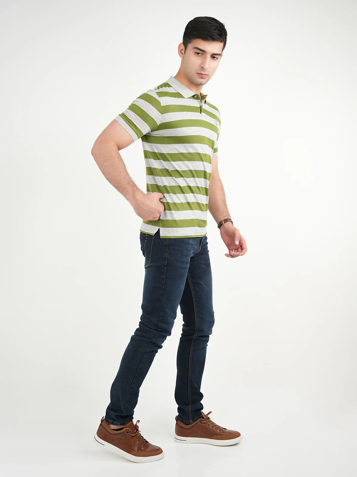 "MEABH" Summer Slim Fit Polo Shirt - Image 3