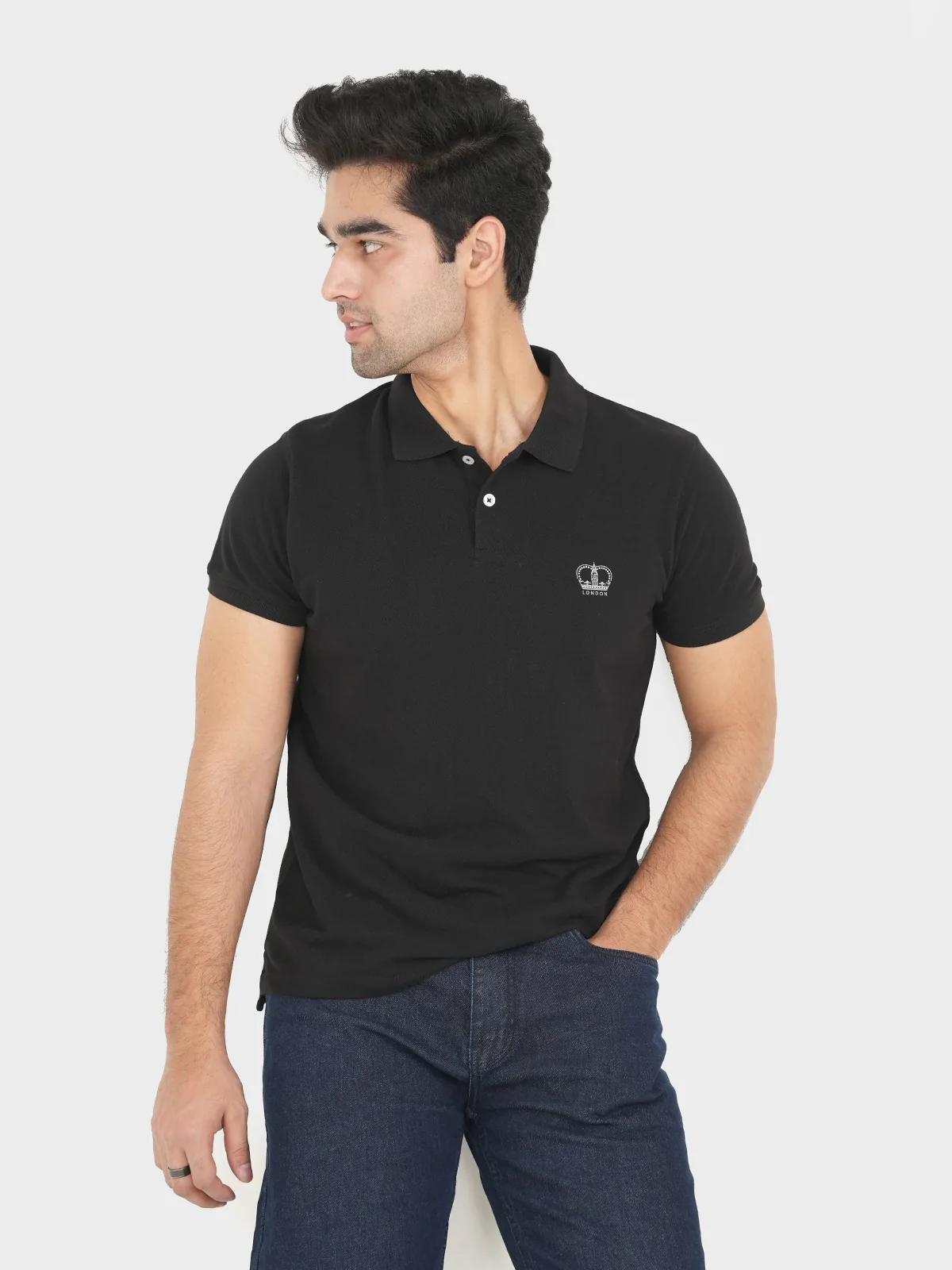 "MELKER" Summer Slim Fit Polo Shirt - Image 3