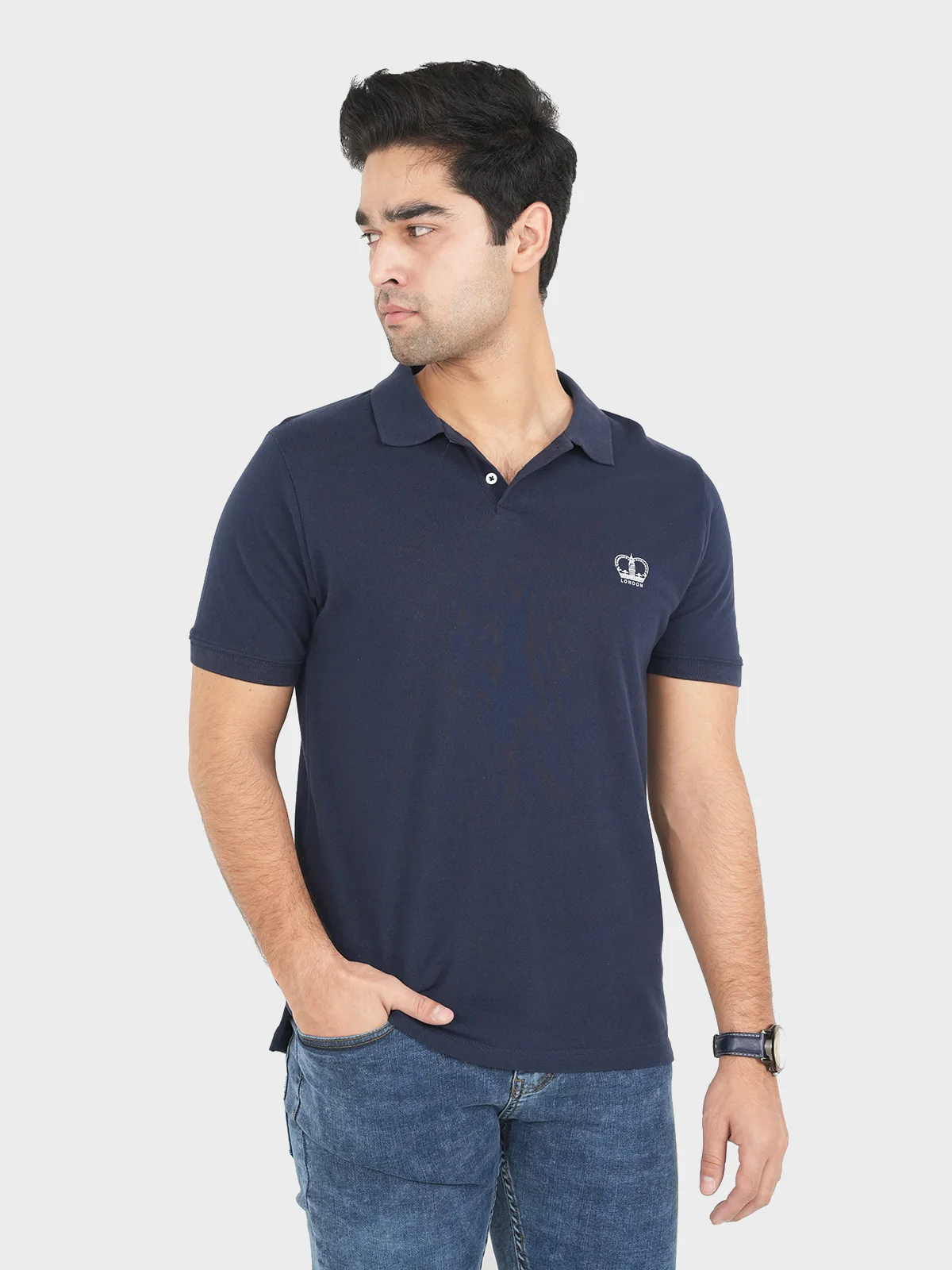 "MELKER" Summer Slim Fit Polo Shirt - Image 3