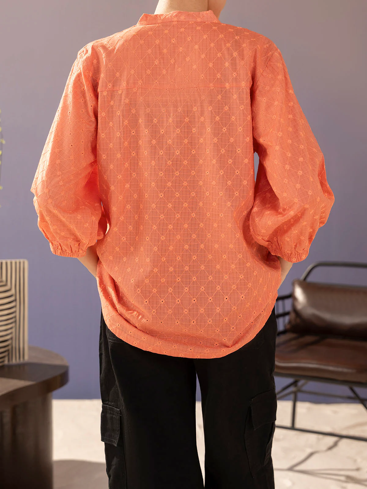 "MELVIN" Basic Regular Fit Cotton Top - Image 6