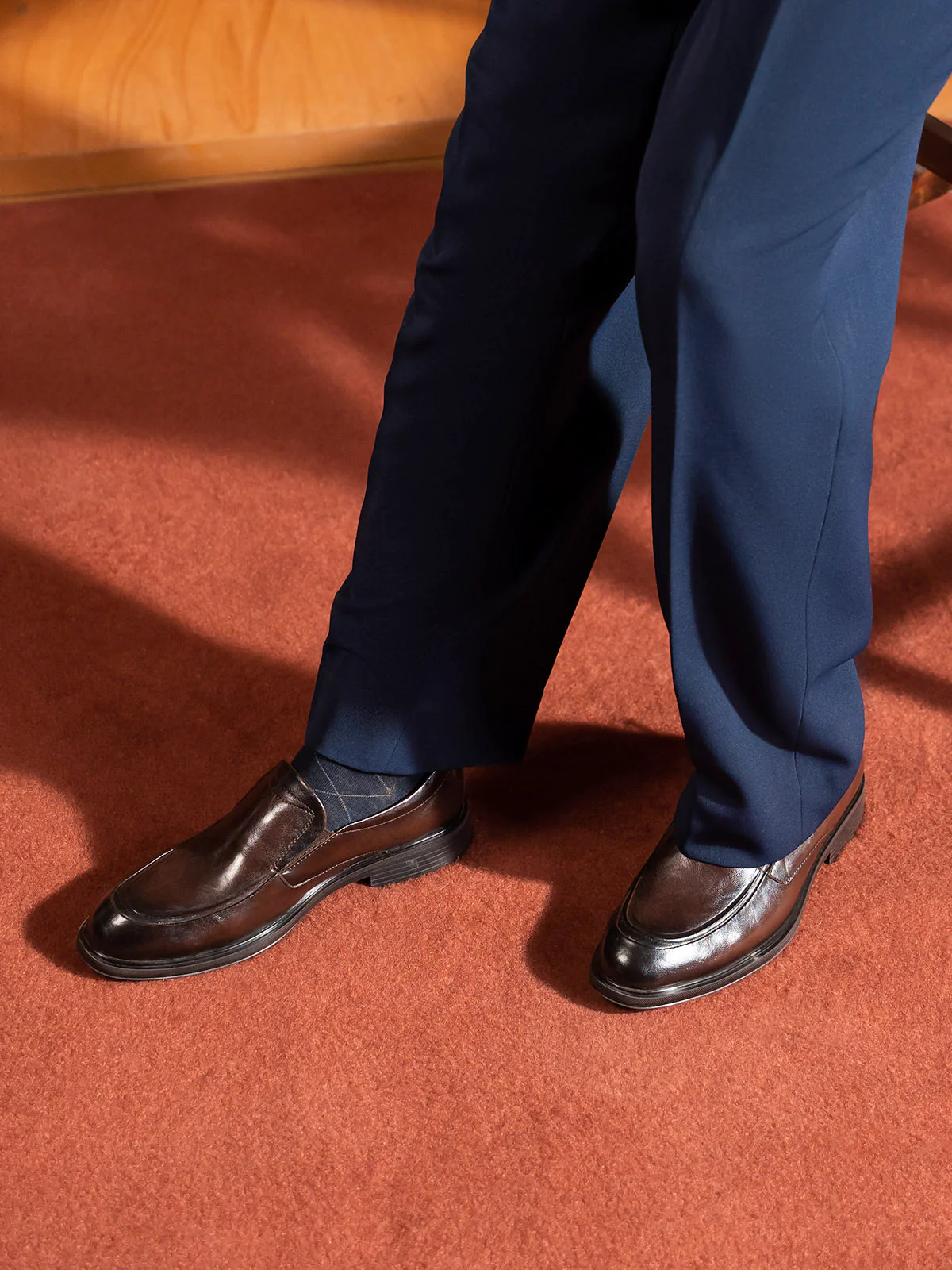 Men "AARAV" Durab Leleather Slip On Formals