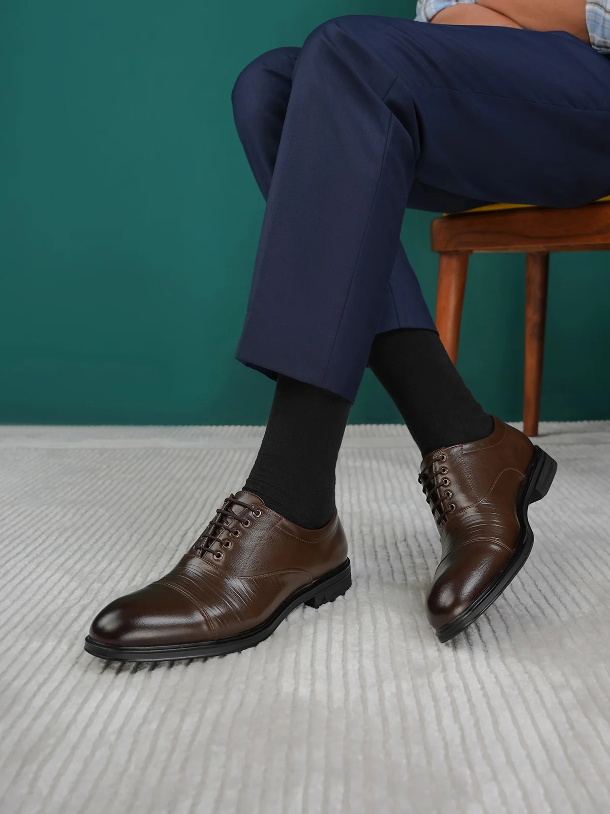 Men "AARNA" Elegant Leather Formal Shoes