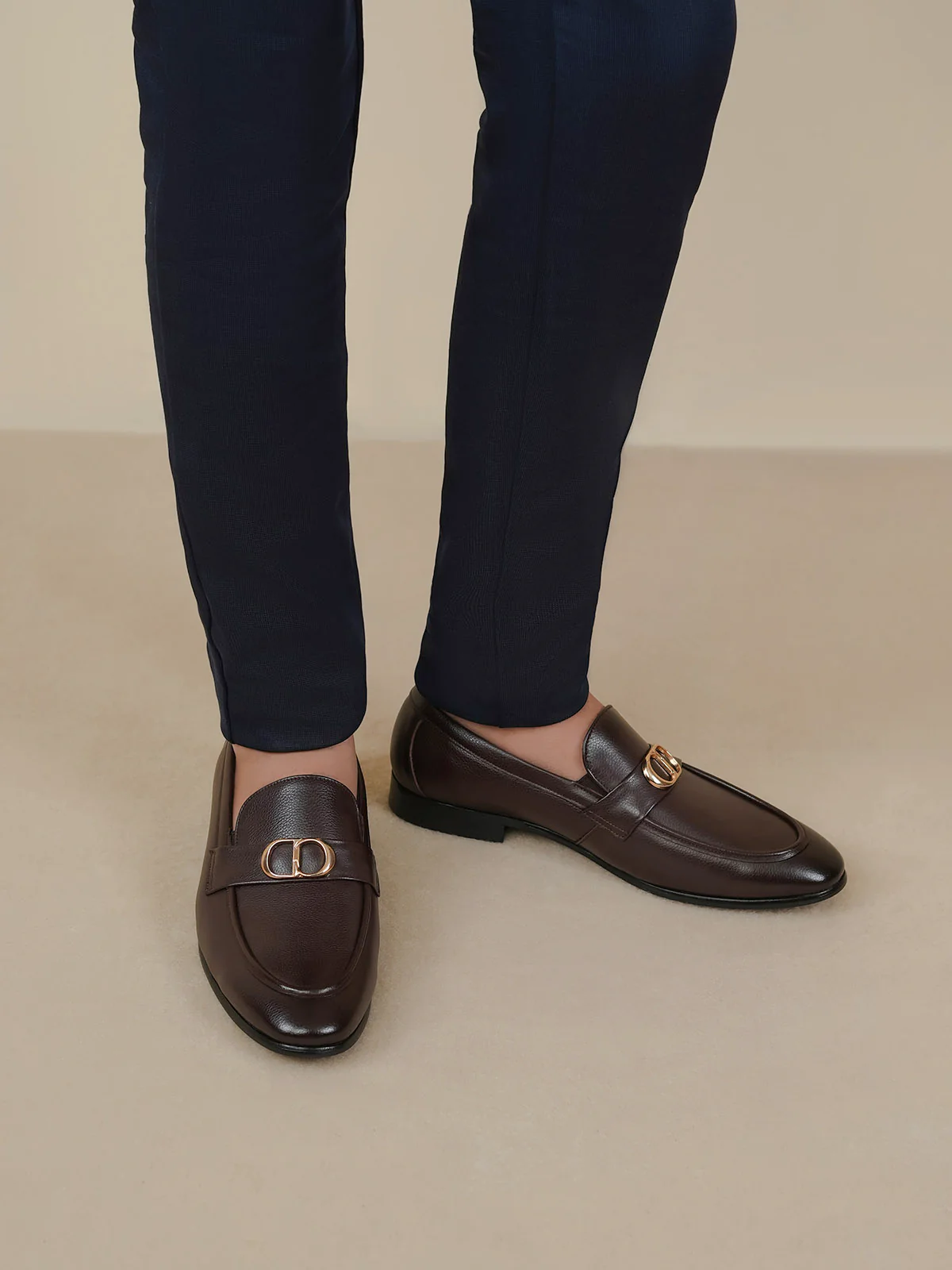Men "ACIANO" Slip On Leather Formal Shoes