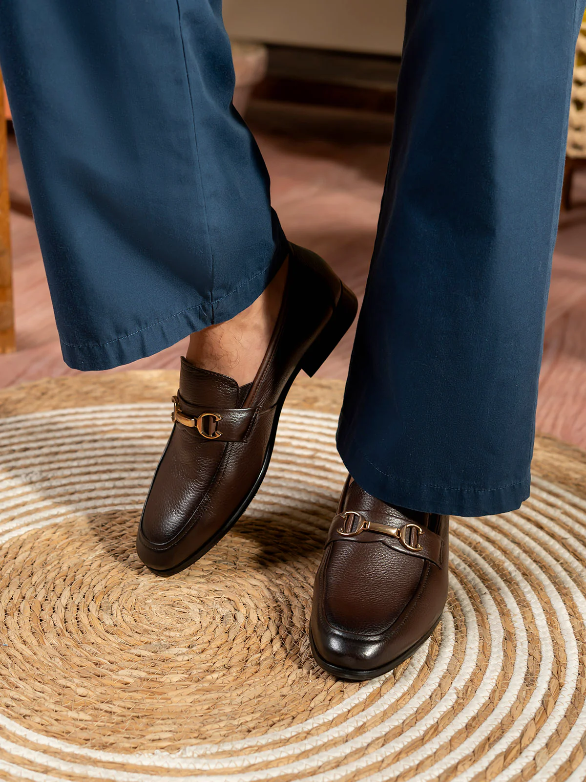 Men "ADIRA" Modern Design Leather Formals - Image 3