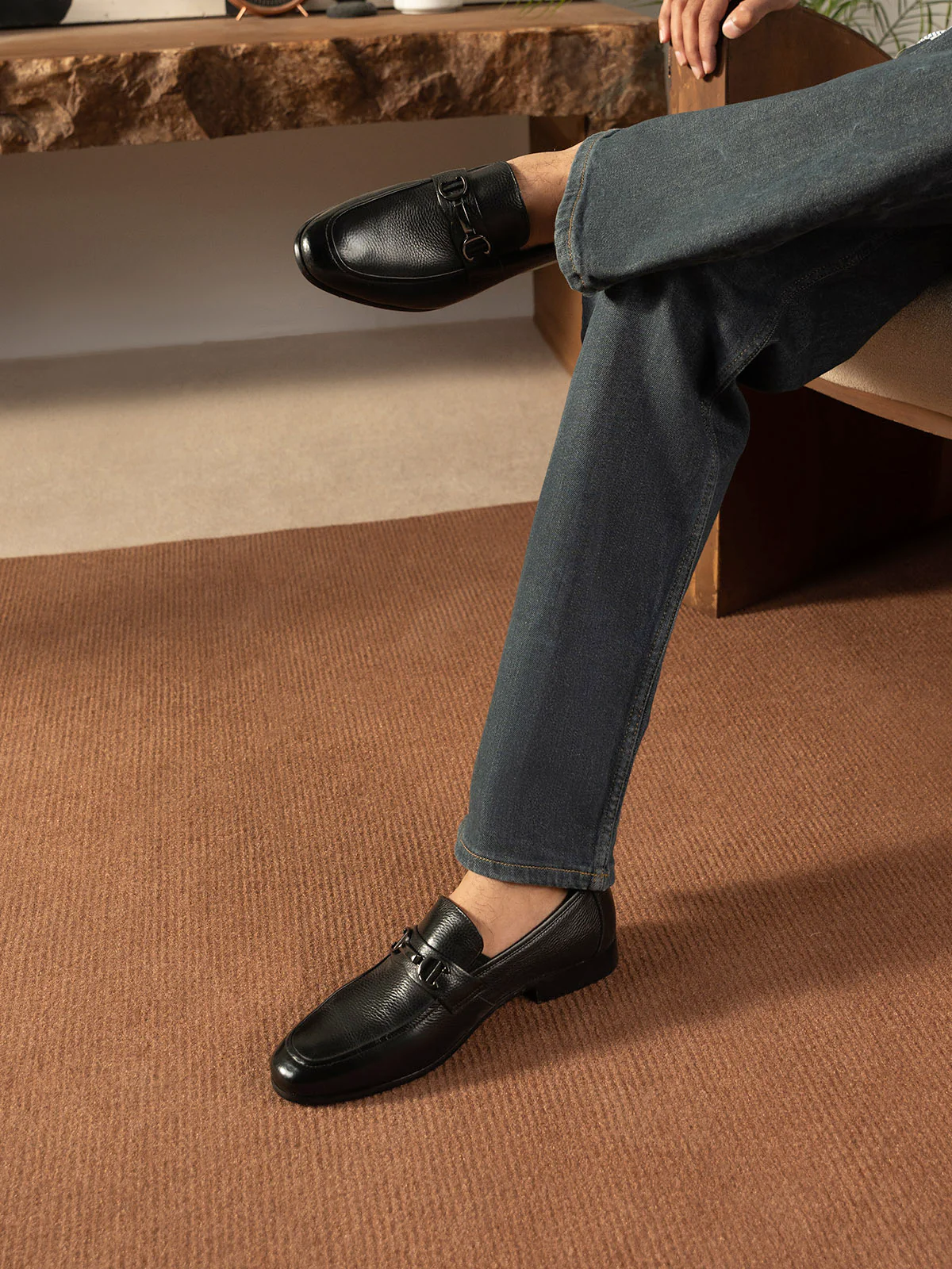 Men "ADIRA" Modern Design Leather Formals - Image 6