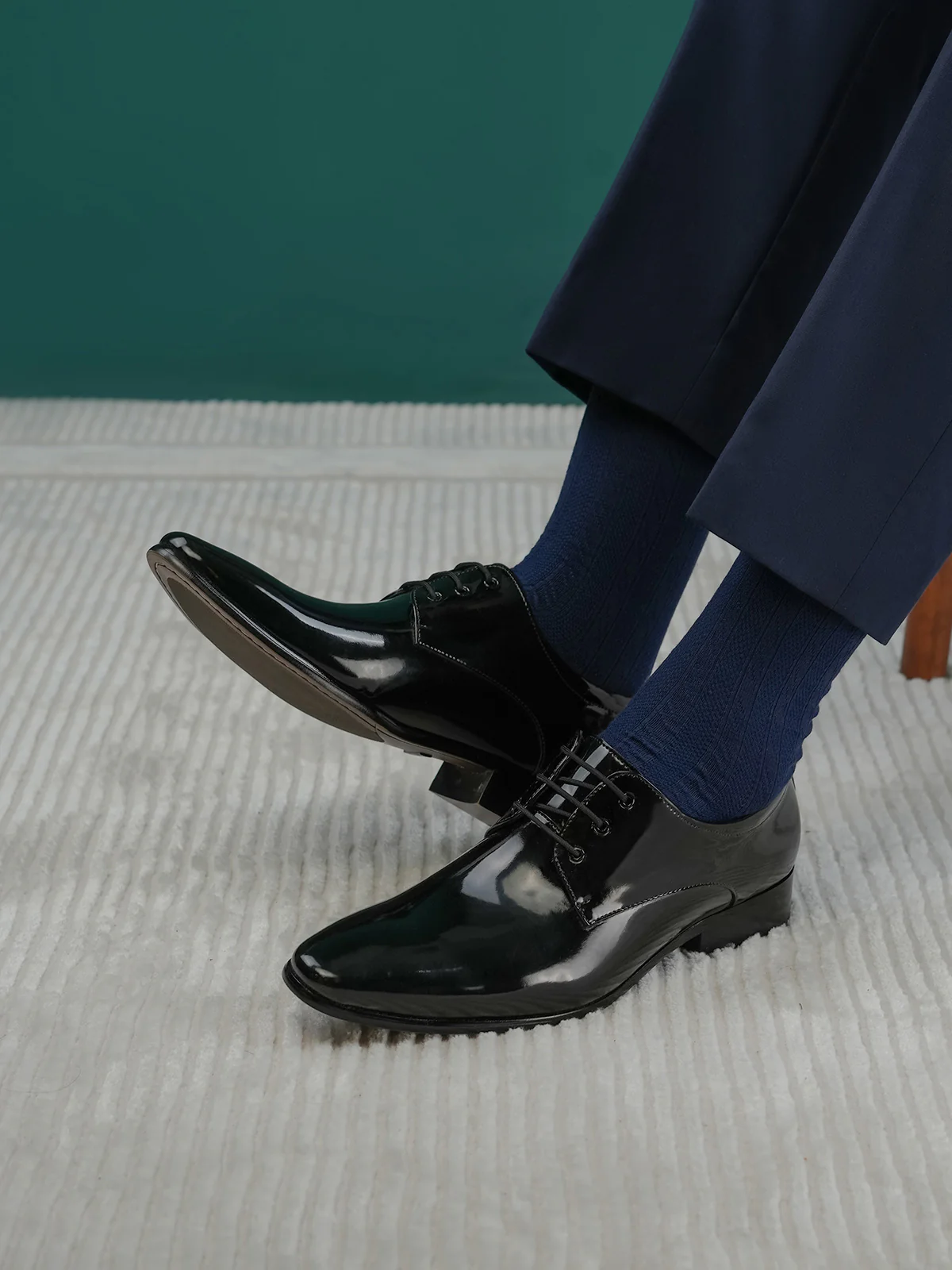 Men "AGAFYA" Leather Lace-Up Formal Shoes