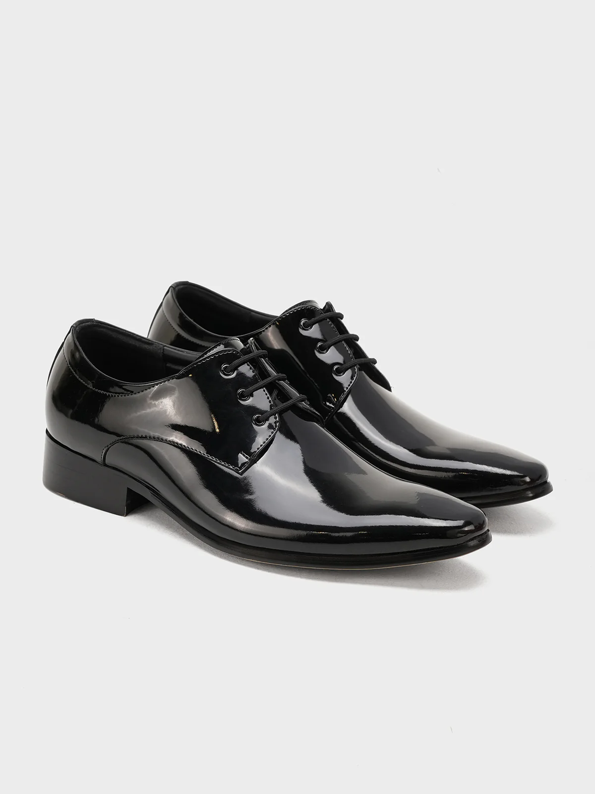 Men "AGAFYA" Leather Lace-Up Formal Shoes - Image 4