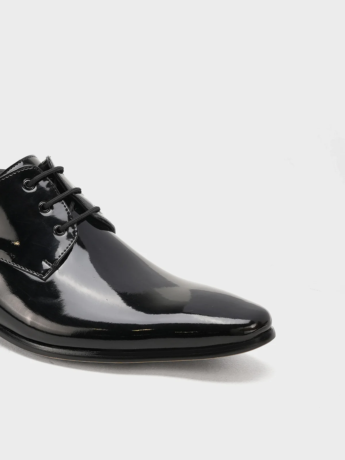 Men "AGAFYA" Leather Lace-Up Formal Shoes - Image 7