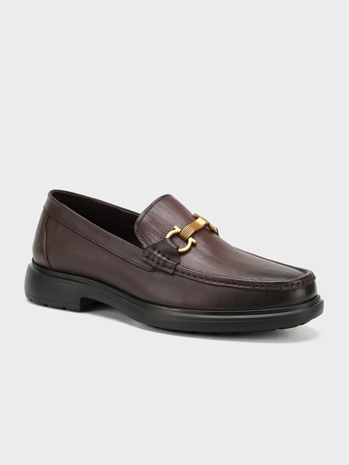 Men "AIGUO" Slip On Leather Loafer Shoes