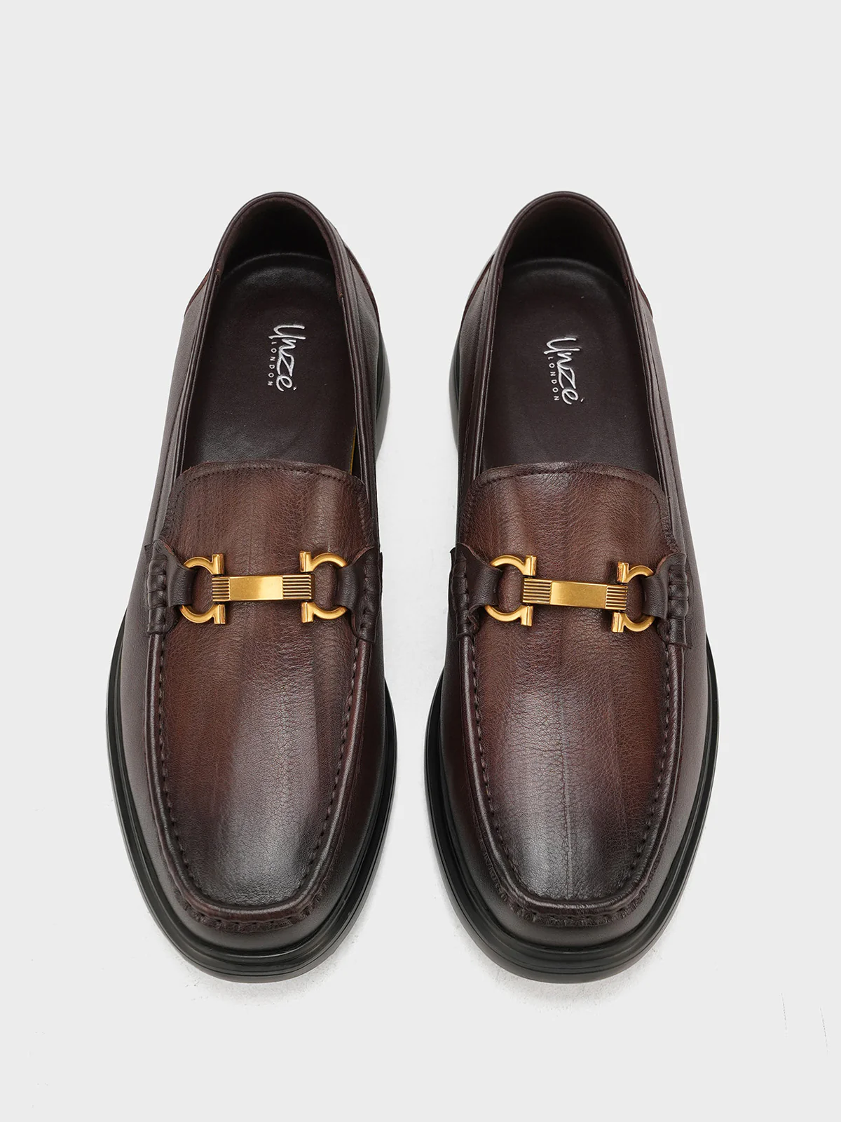 Men "AIGUO" Slip On Leather Loafer Shoes - Image 6