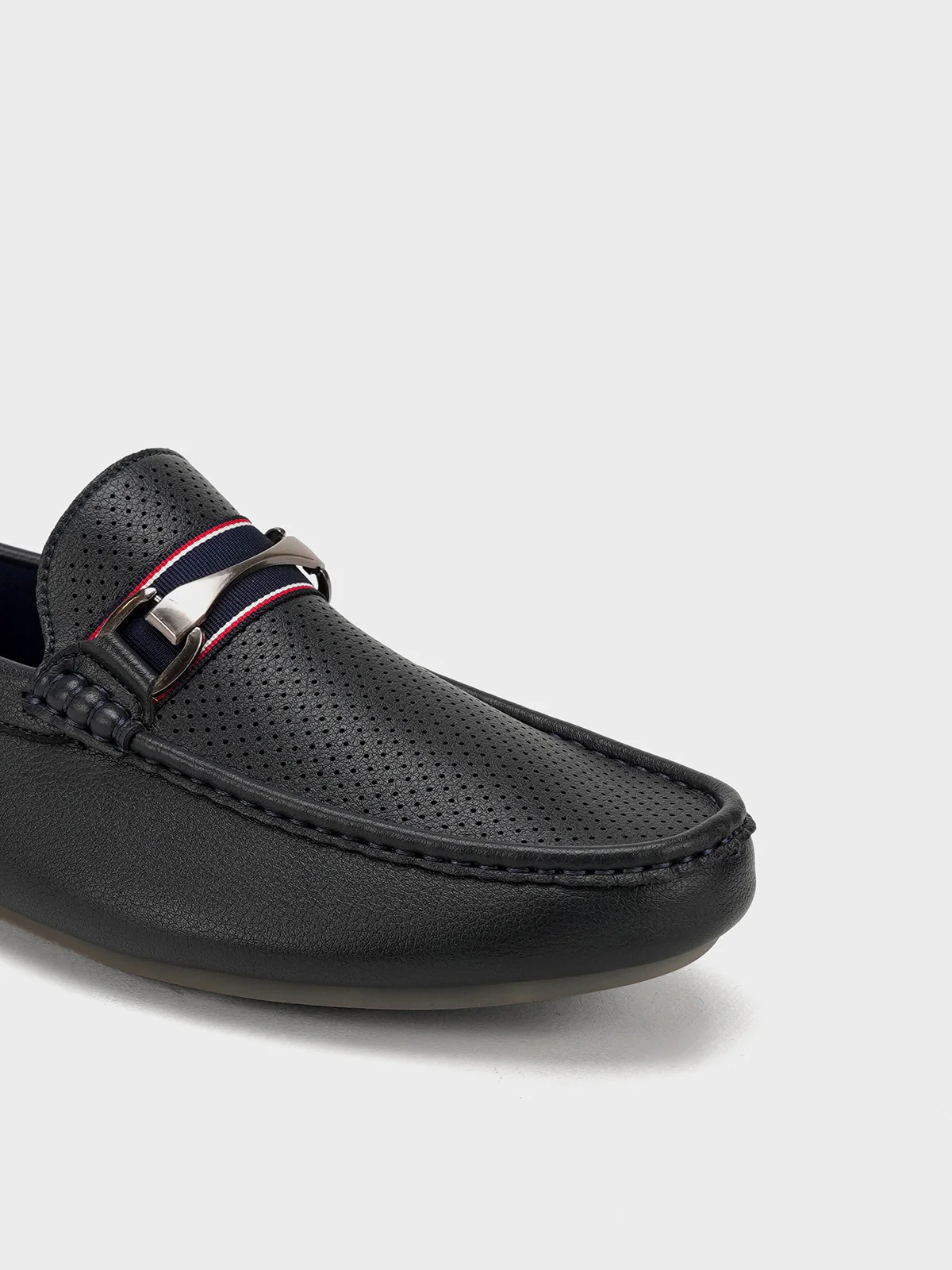 Men "ALDITH" Soft Buckle Detail Moccasins - Image 7