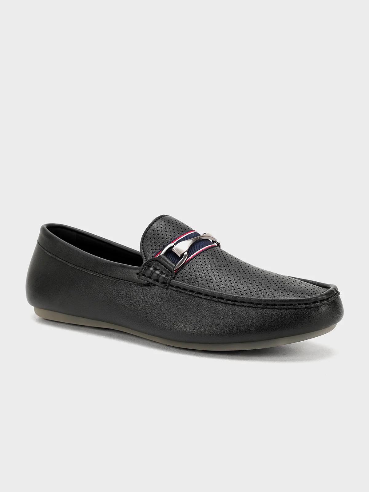 Men "ALDITH" Soft Buckle Detail Moccasins - Image 2