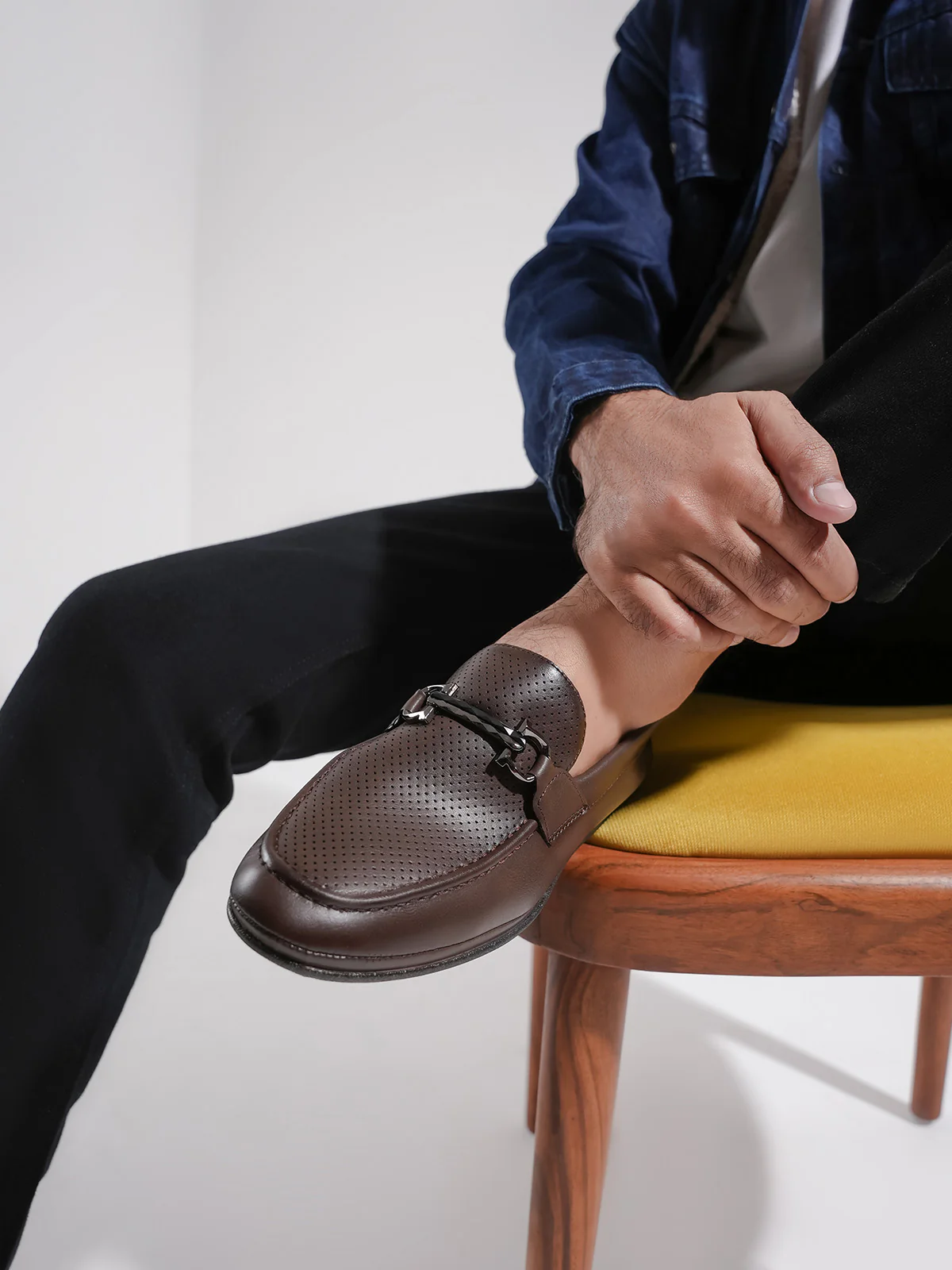Men "ALDIVA" Smart Texture Design Loafers - Image 6