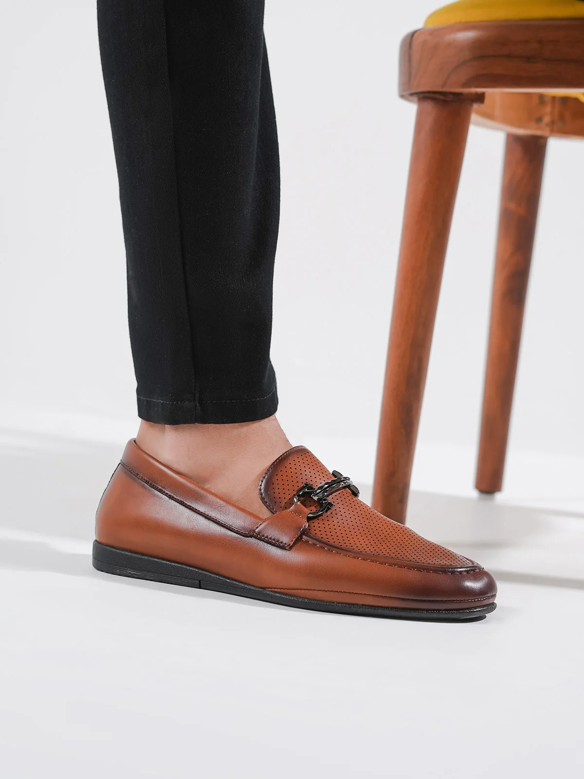 Men "ALDIVA" Smart Texture Design Loafers - Image 3