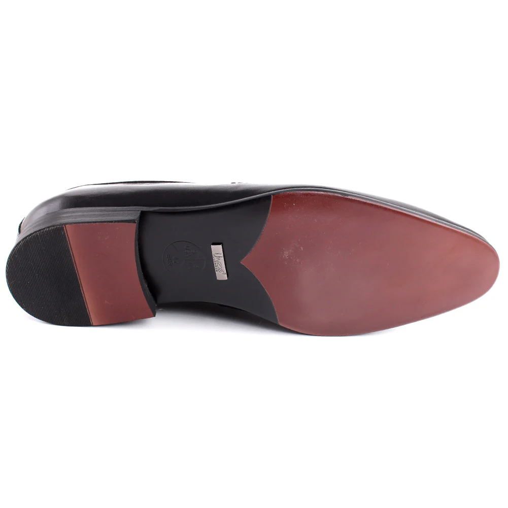 Men “ALDRICH” Cap Toe Perforated Design Slip On Loafer Shoes - Image 5