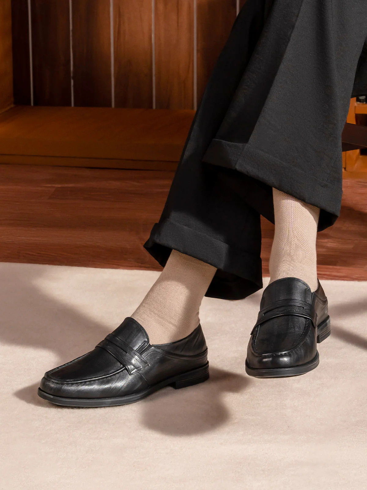 Men "ALENA" Durable Leather Formal Shoes