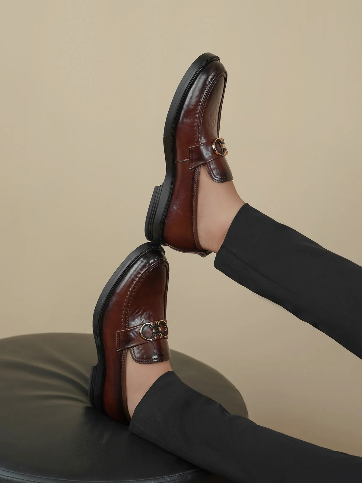 Men "ALUXIO" Casual Slip On Leather Shoes - Image 3