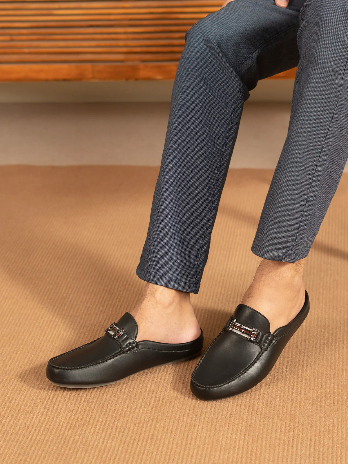 Men "ARLETT" Durable Rubber Sole Moccasins - Image 3