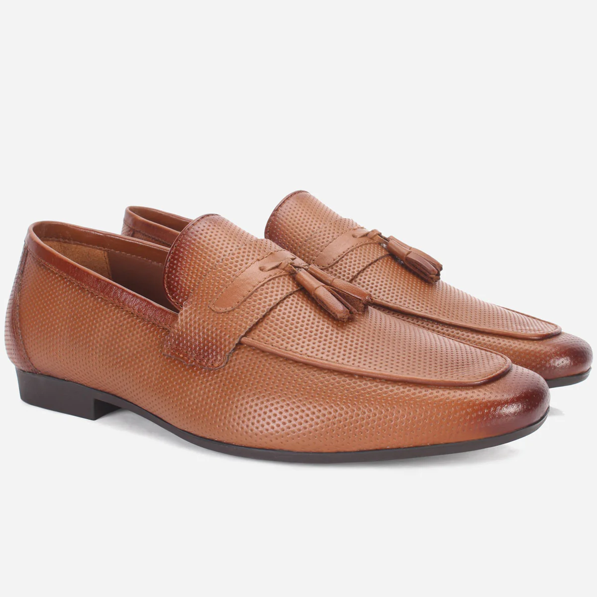 Men "ASTON" Leather Slide In Loafers Shoes - Image 2