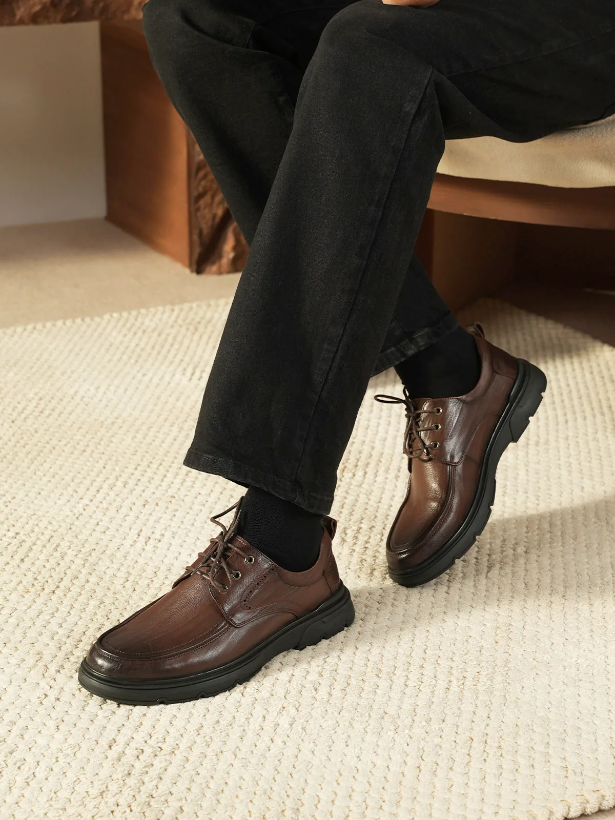 Men "AVATARI" Elegant Leather Loafer Shoes