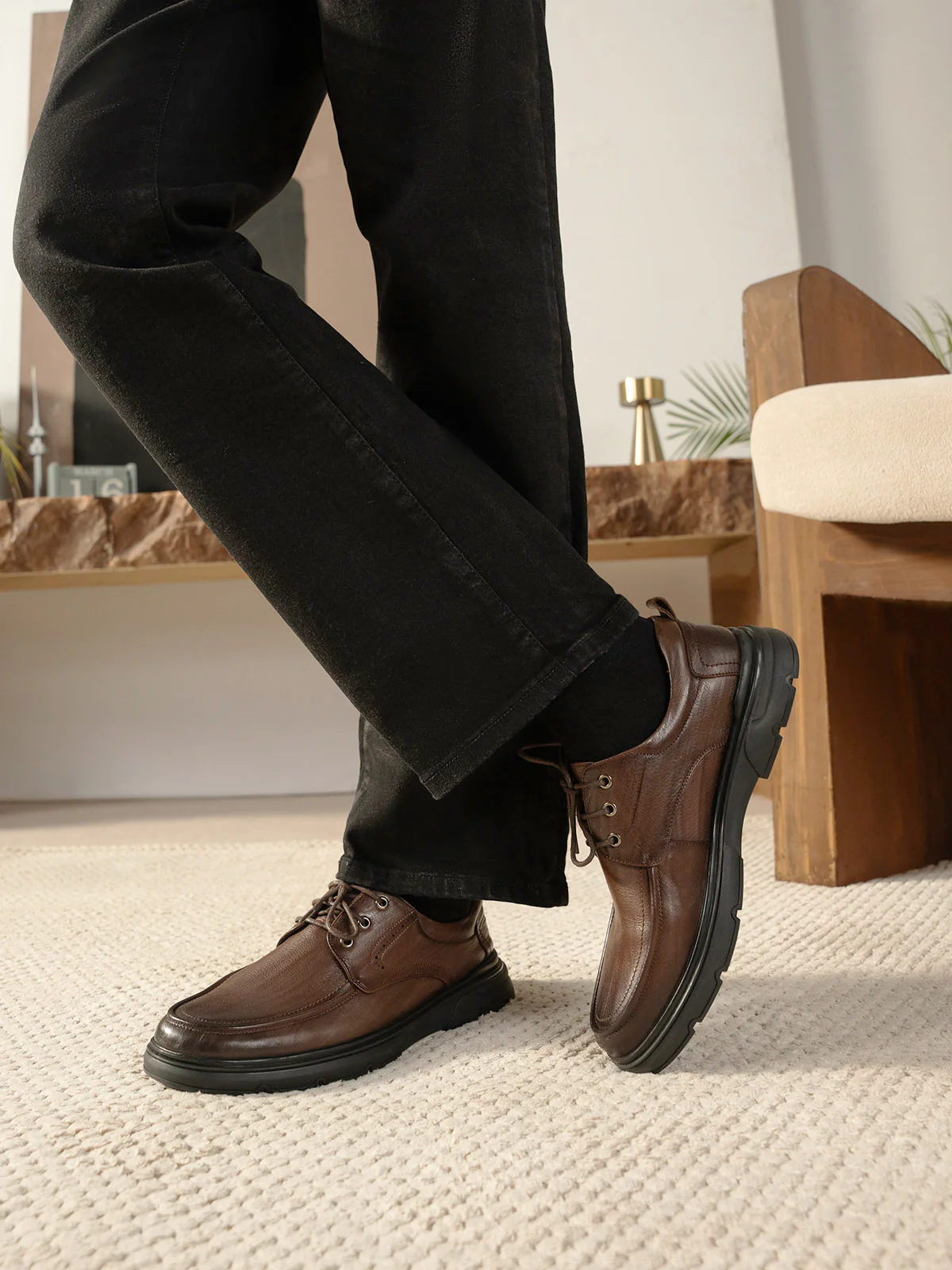Men "AVATARI" Elegant Leather Loafer Shoes - Image 3