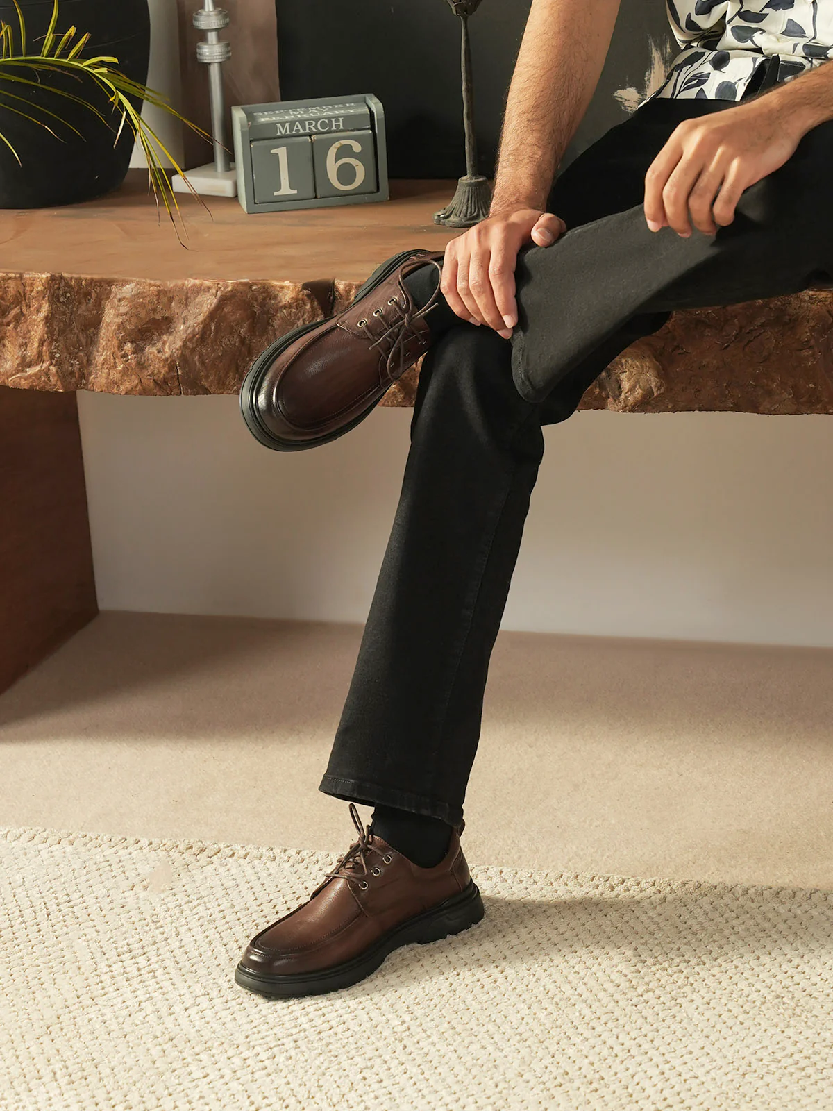 Men "AVATARI" Elegant Leather Loafer Shoes - Image 6