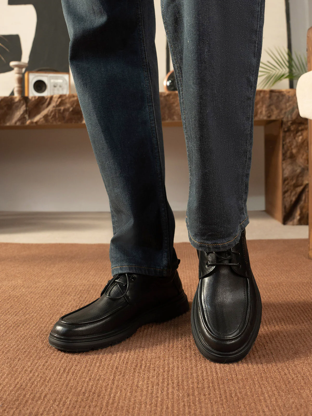Men "AVATARI" Elegant Leather Loafer Shoes - Image 10