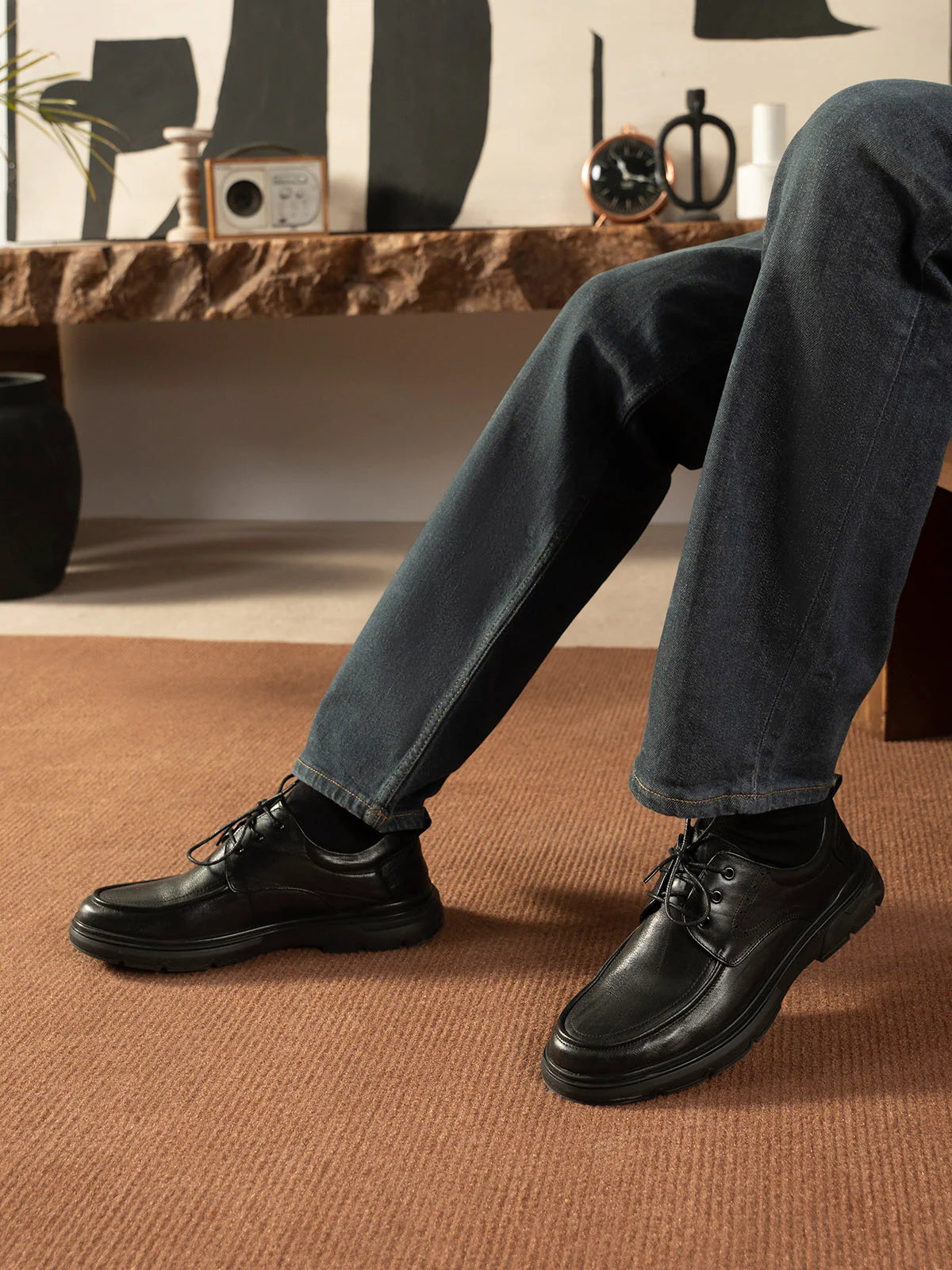 Men "AVATARI" Elegant Leather Loafer Shoes - Image 3