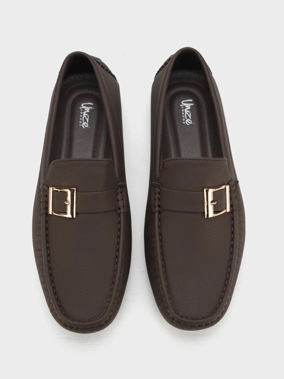 Men "BENJA" Stylish Side Buckle Moccasins - Image 9