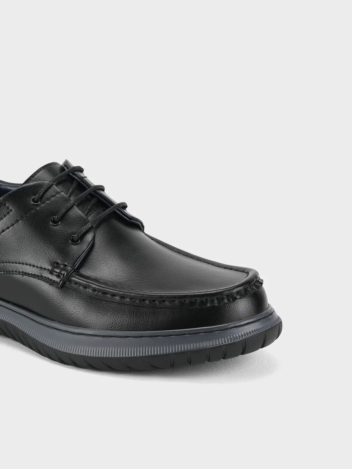 Men "BIANCO" Classic Lace Up Leather Shoes - Image 4