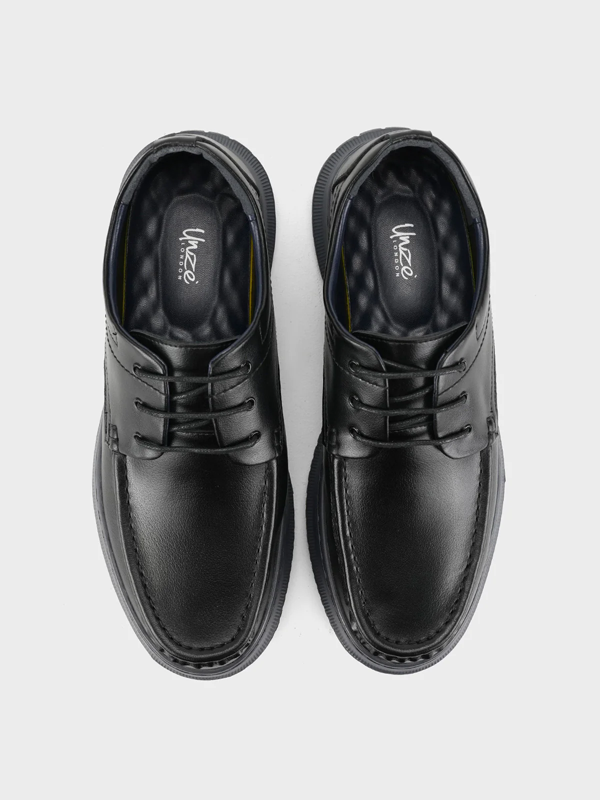 Men "BIANCO" Classic Lace Up Leather Shoes - Image 6