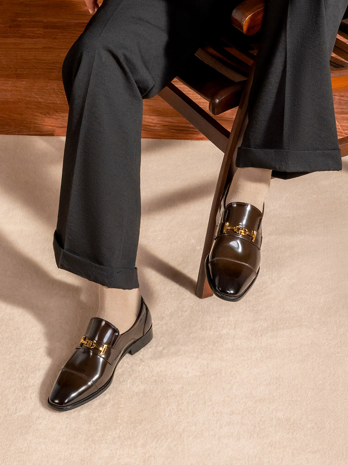 Men "BRYAN" Convenience Leather Formals