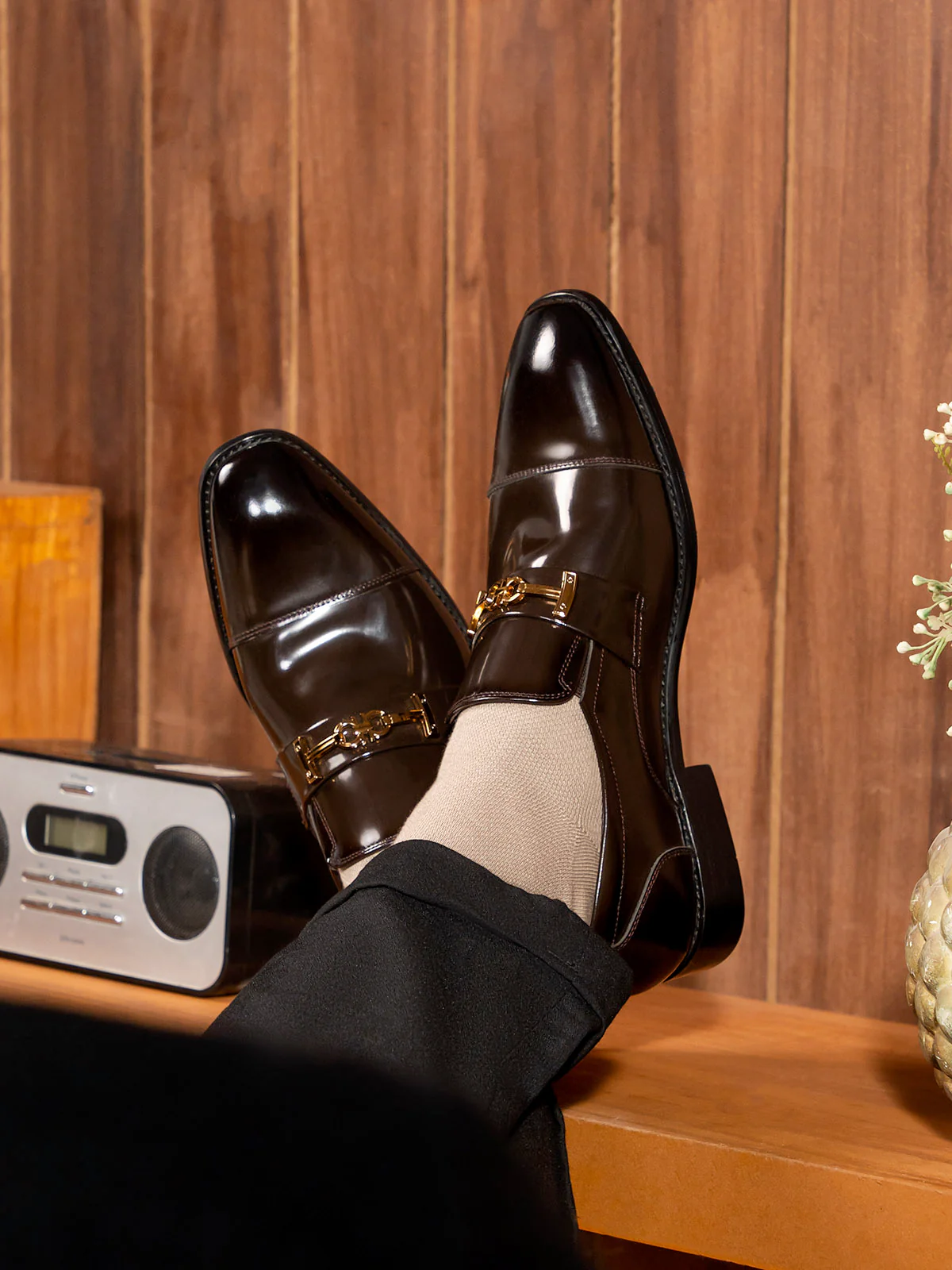 Men "BRYAN" Convenience Leather Formals - Image 6