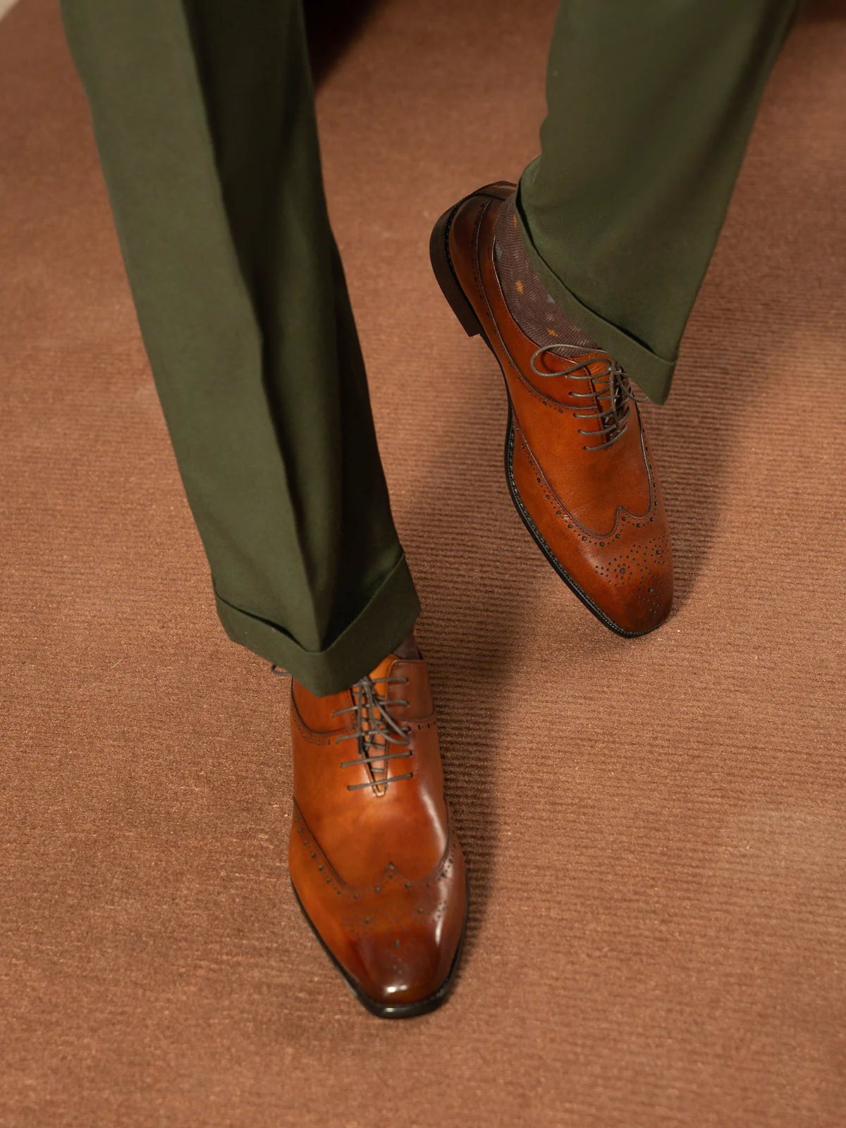 Men "DAMIAN" Leather Lace Up Formal Shoes - Image 11